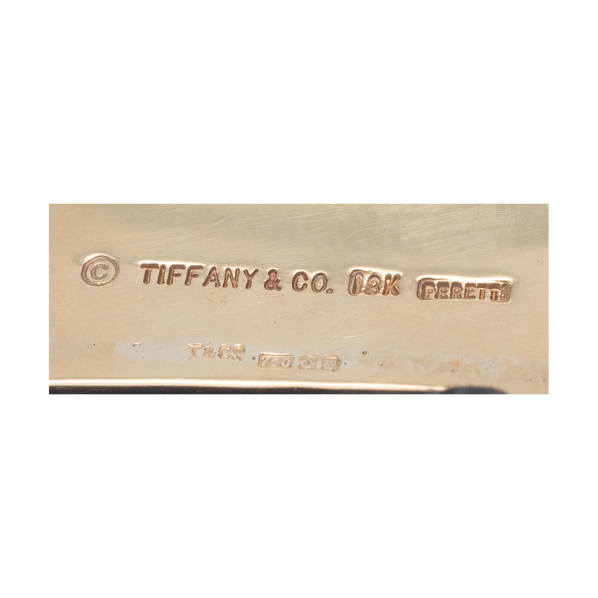 Tiffany & Co. Elsa Peretti - Ceinture serpent en cuir or jaune en vente 2