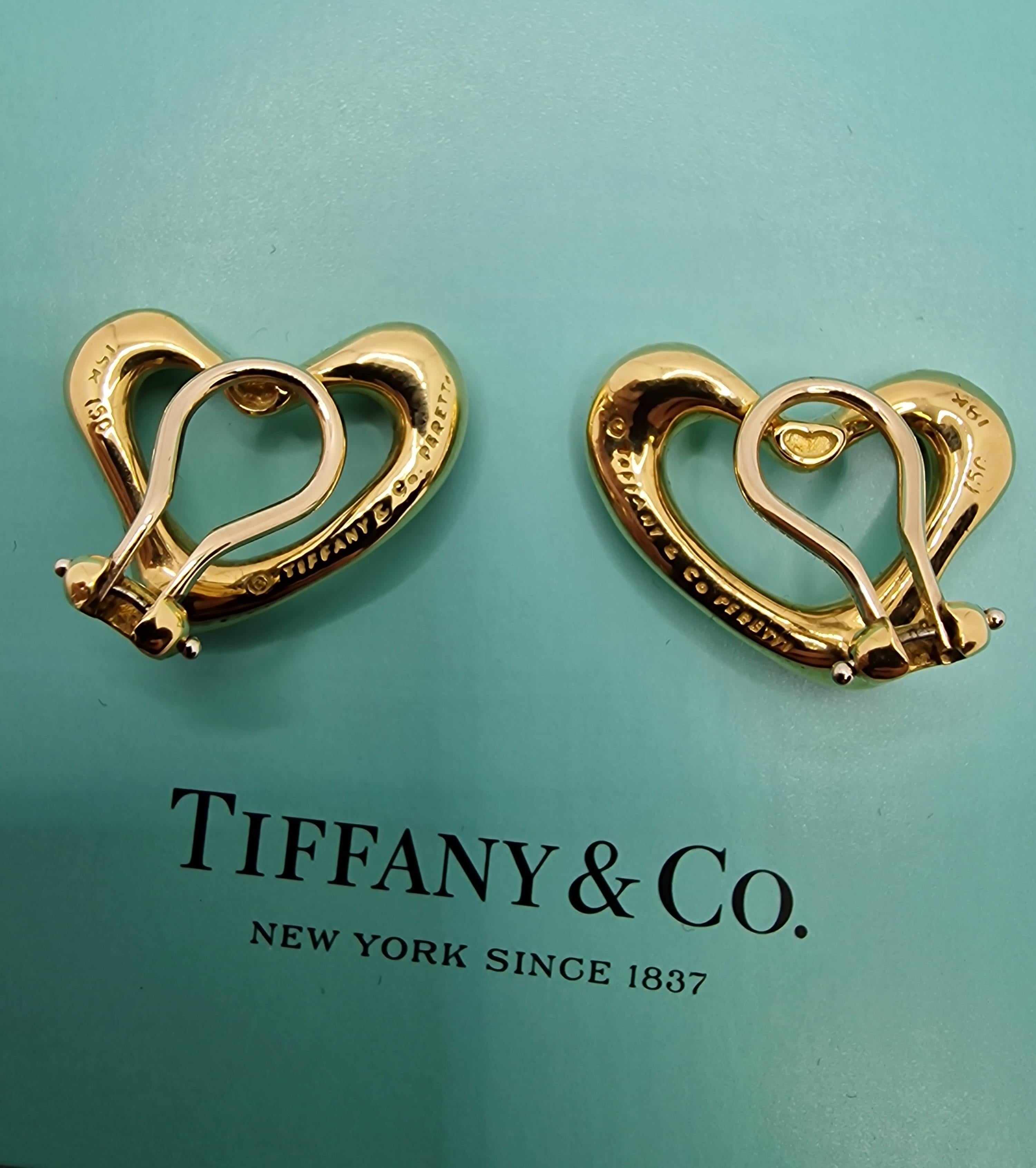 Tiffany Open Heart Earrings