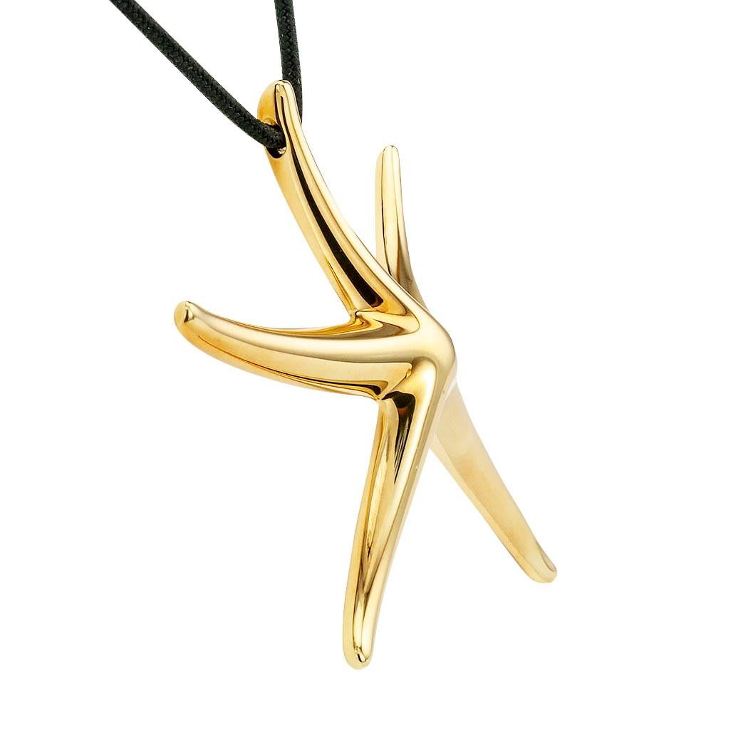 Tiffany & Co Elsa Peretti  yellow gold large sea star pendant necklace.  Love it because it caught your eye, and we are here to connect you with beautiful and affordable jewelry.  Decorate Yourself!  Simple and concise information you want to know