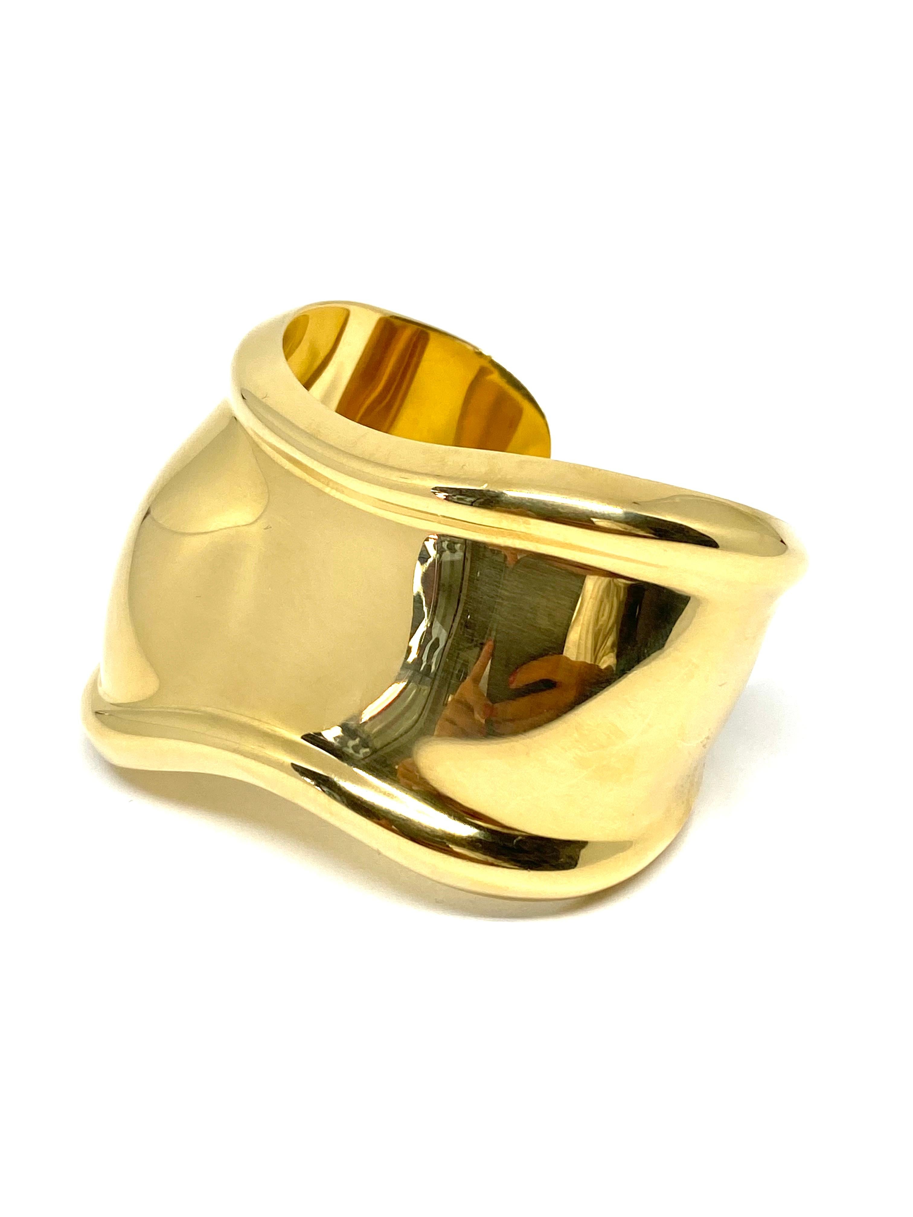 tiffany bone cuff gold