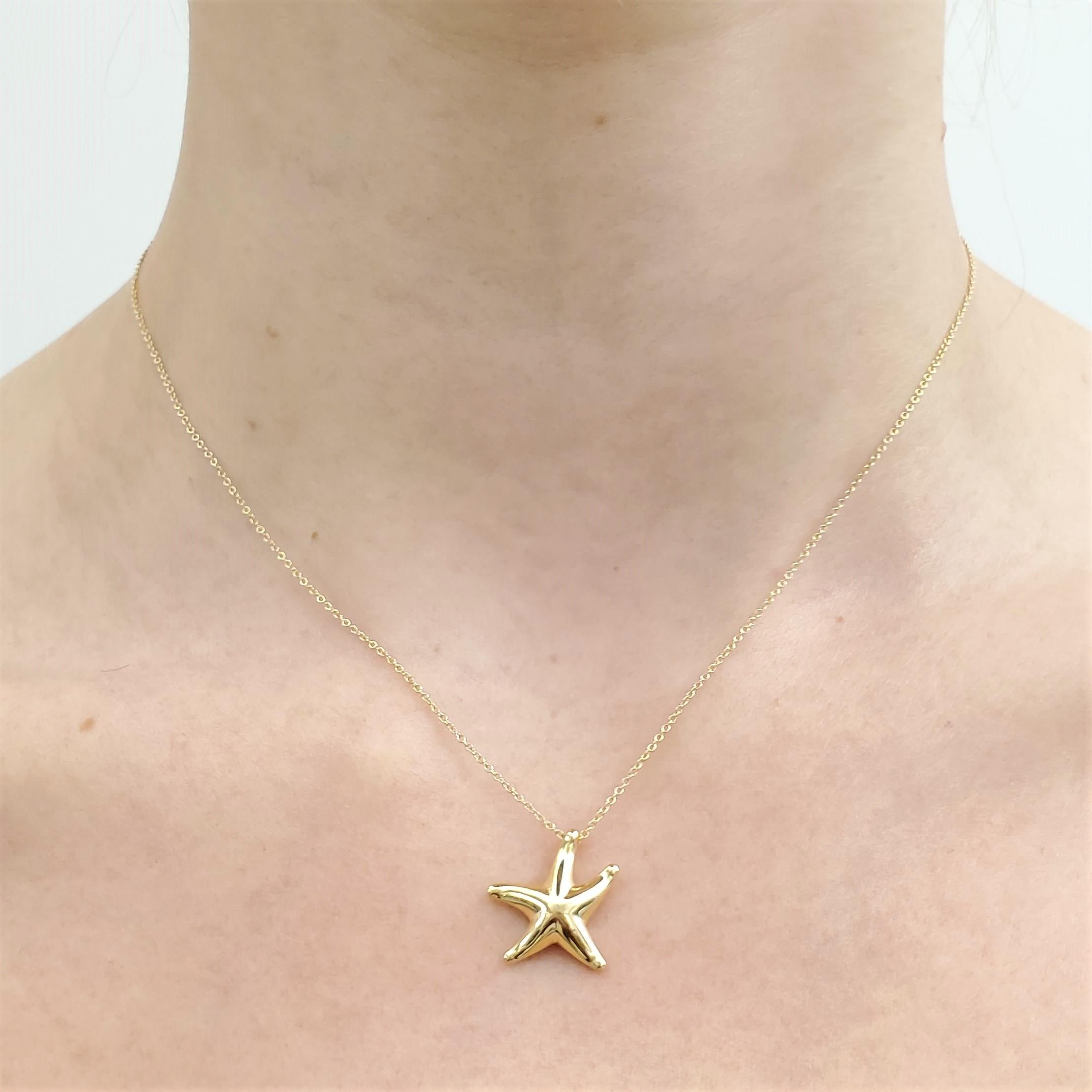 Men's Tiffany & Co. Elsa Peretti Yellow Gold Starfish Pendant Necklace