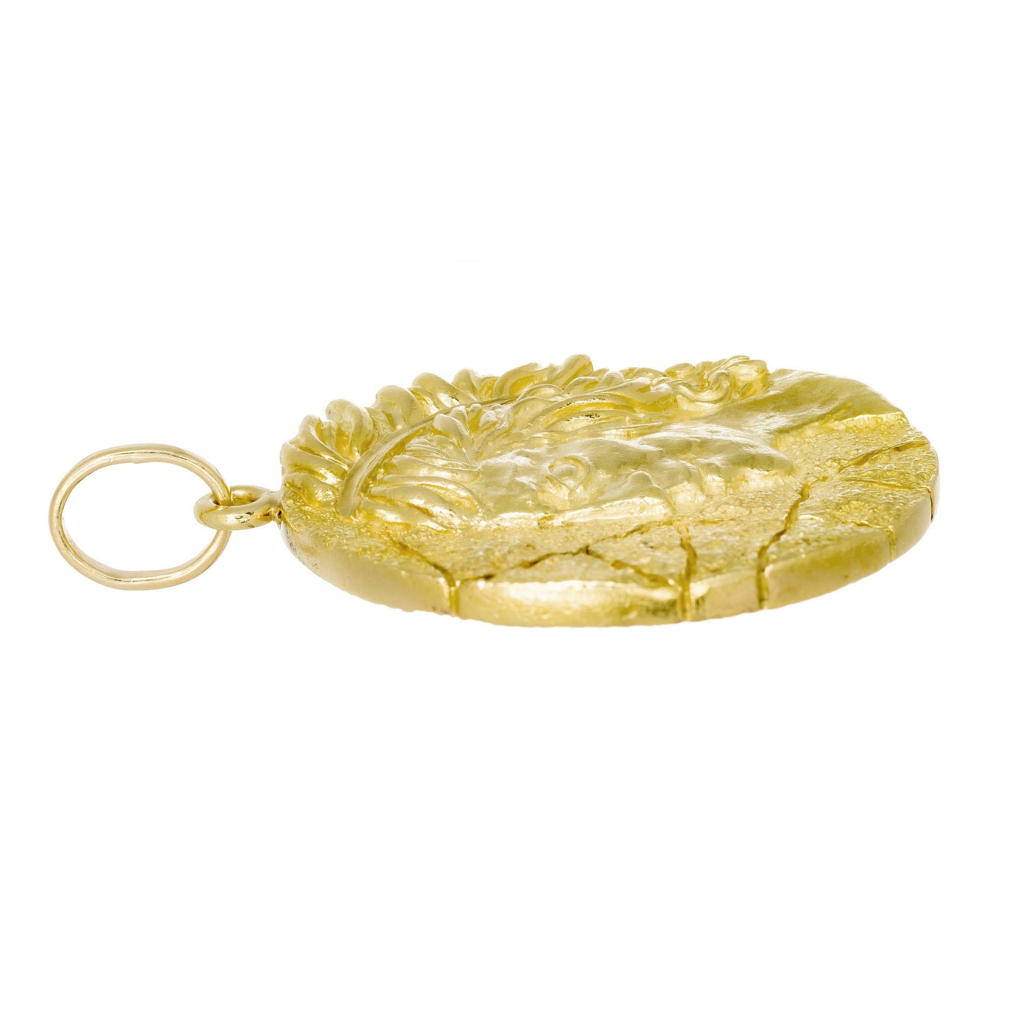 Tiffany & Co. Elsa Peretti Gelbgold Virgo-Anhänger Damen