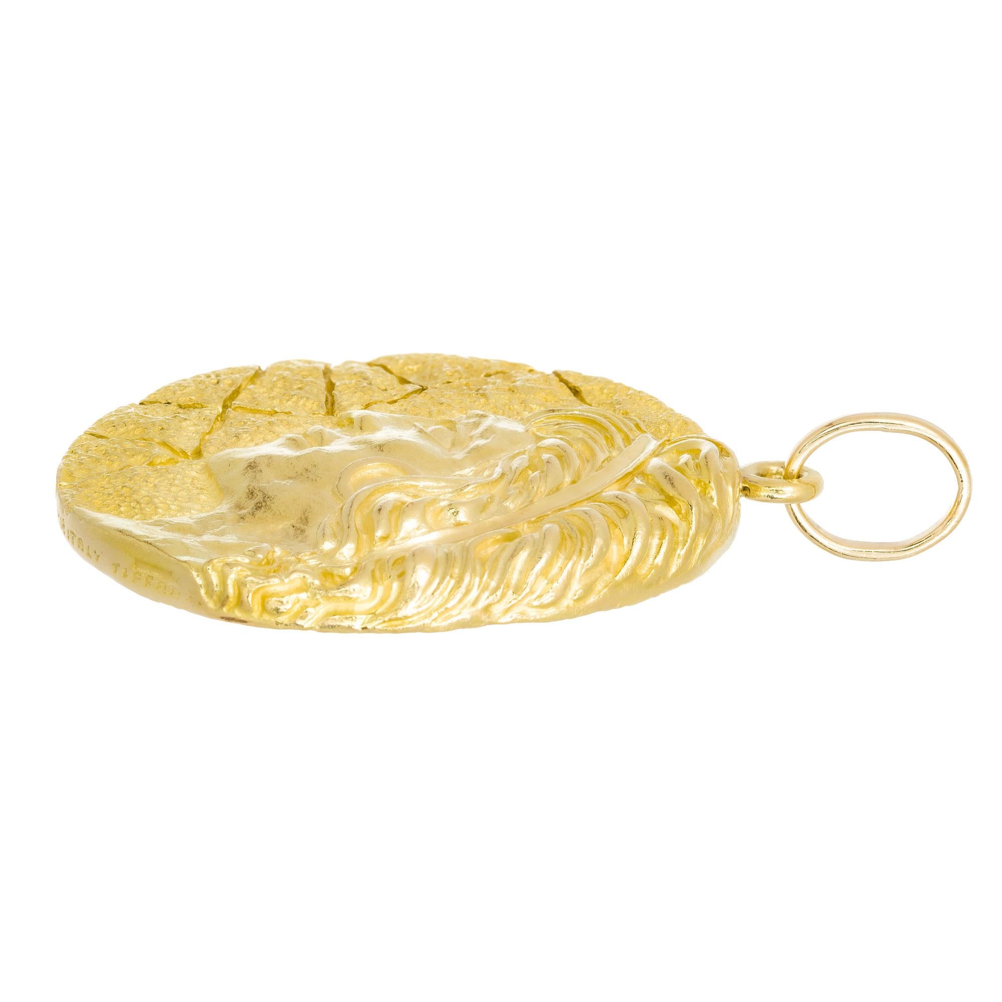 Women's Tiffany & Co. Elsa Peretti Yellow Gold Virgo Pendant
