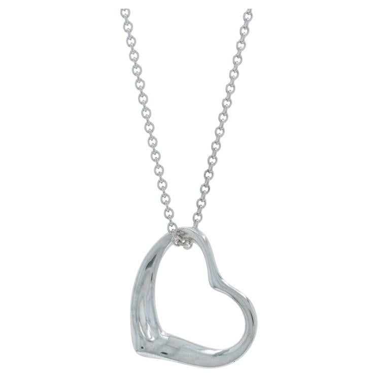 Tiffany
Co. Elsa Perreti Pendant Necklace 15" - Sterling Silver 925 Love