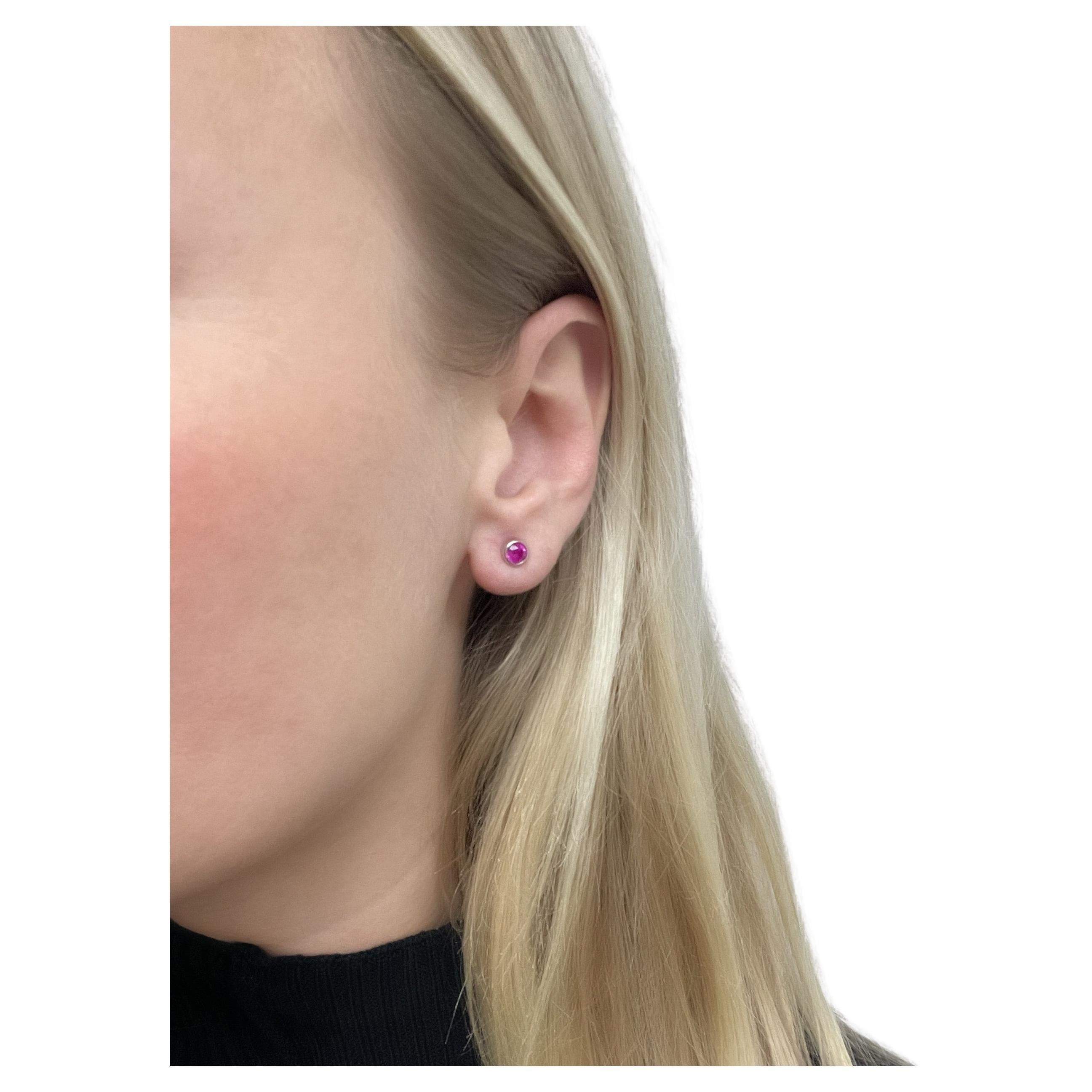 Tiffany 
Co., Elsa Perretti, Pink Sapphire Stud Earrings