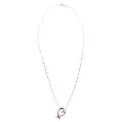 Tiffany & Co. & Elsa Perretti Collana con ciondolo a forma di cuore in argento