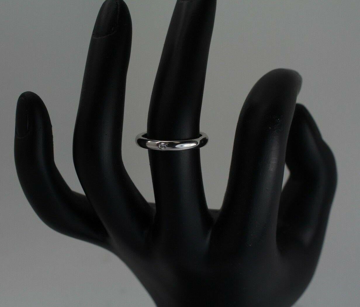 Tiffany & Co. Anillo de diamantes de plata de ley Elsa Perritti Corte redondo en venta