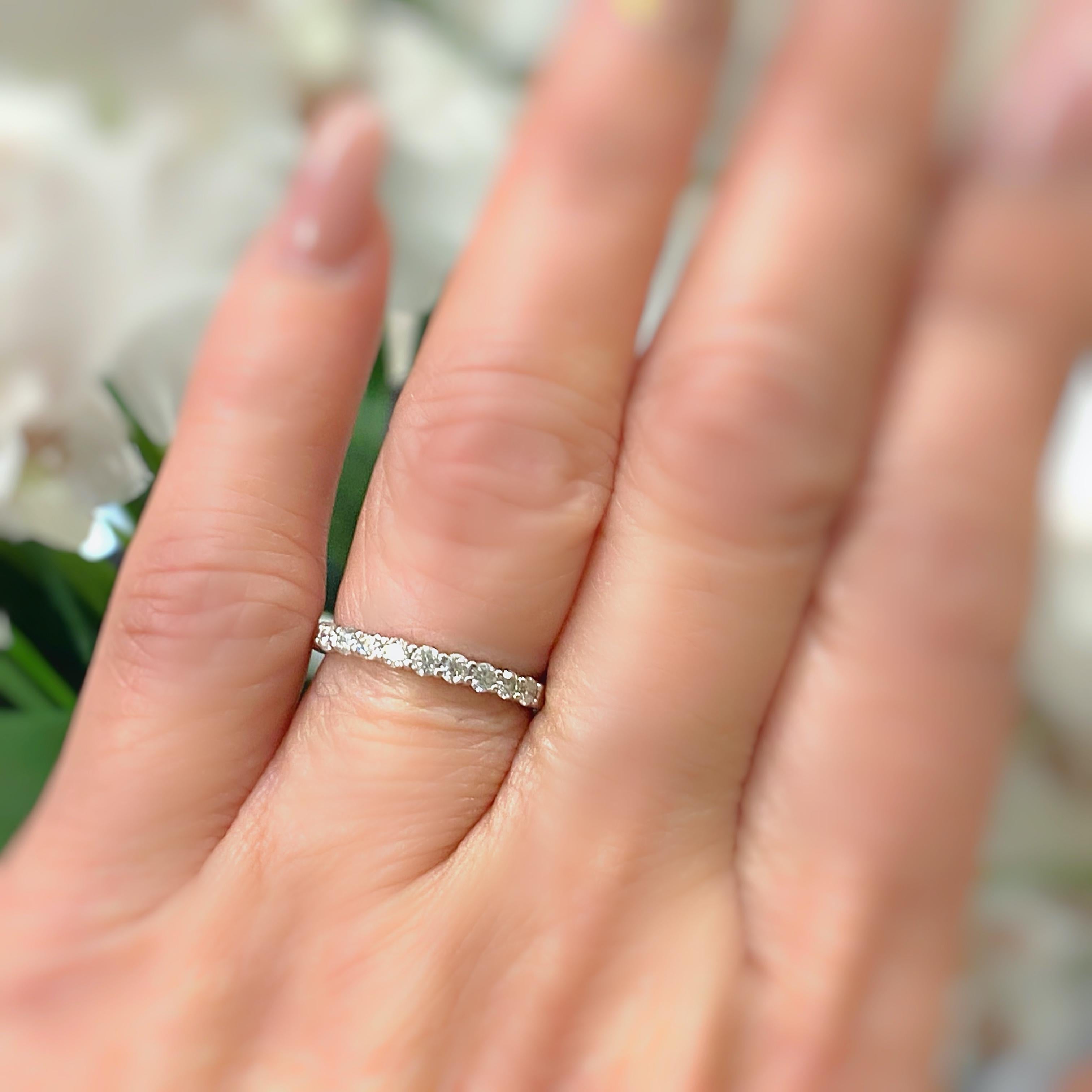 Tiffany & Co Embrace Diamond Platinum Band Shared-Setting 5