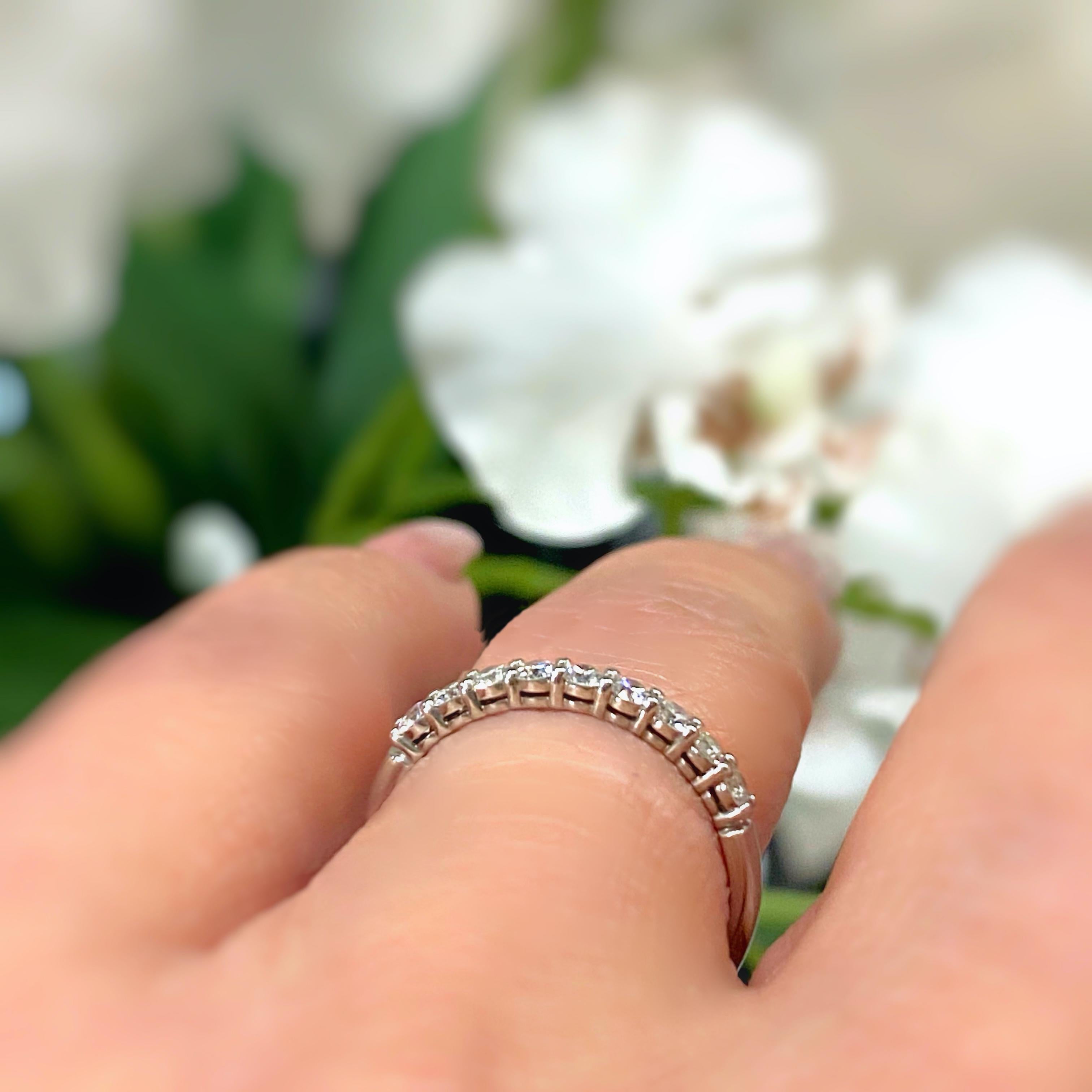 Tiffany & Co Embrace Diamond Platinum Band Shared-Setting 7