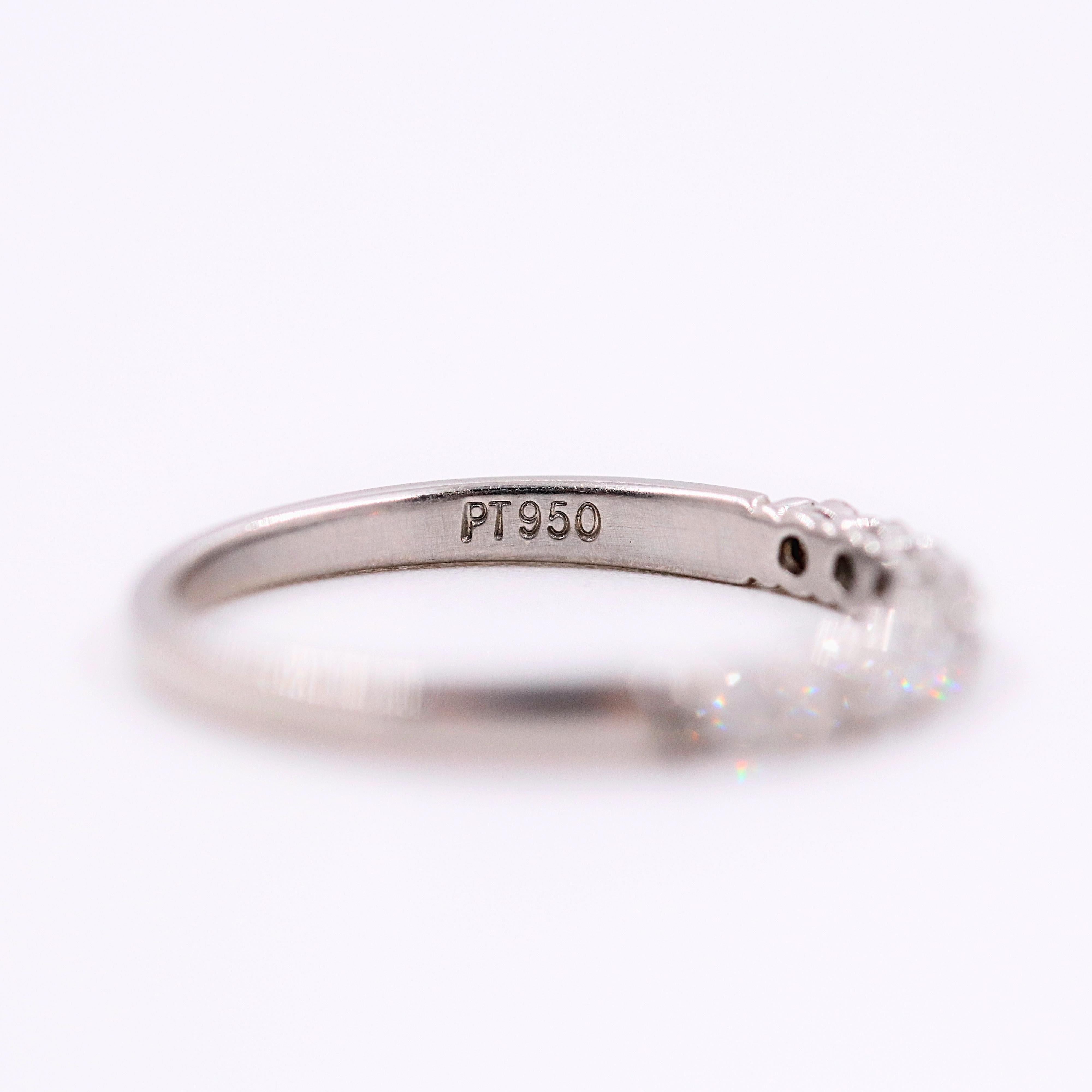 Round Cut Tiffany & Co Embrace Diamond Platinum Band Shared-Setting
