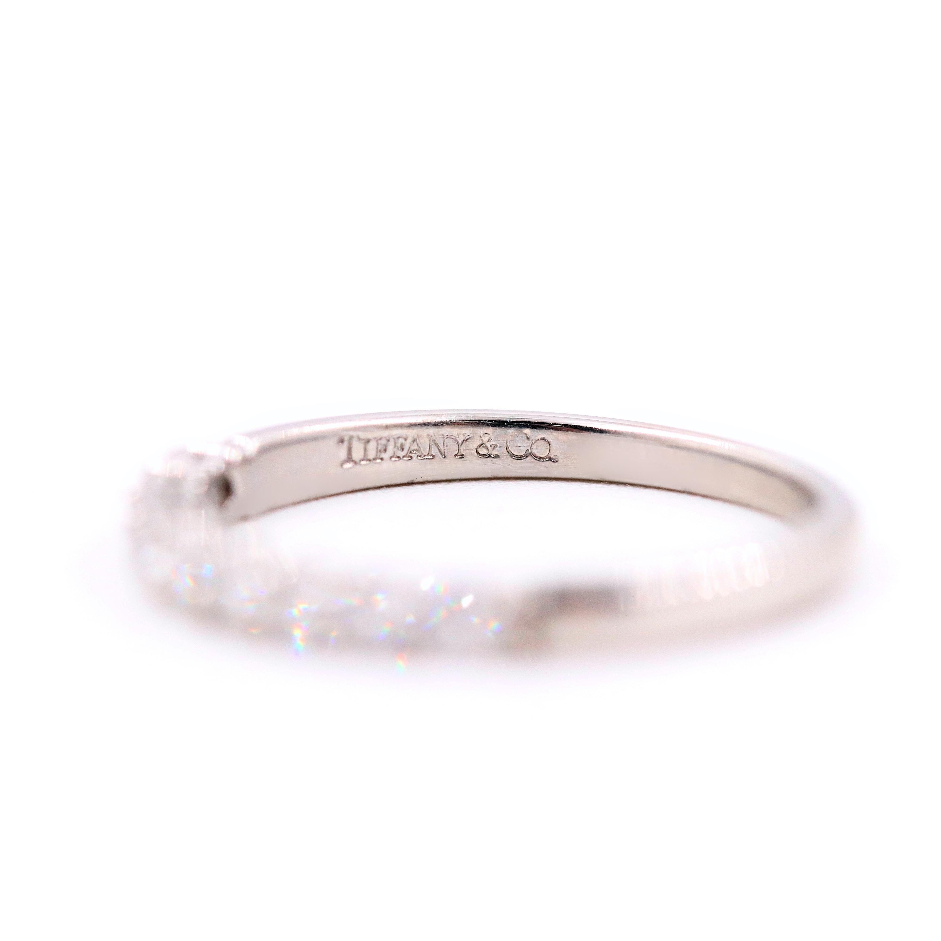 Tiffany & Co Embrace Diamond Platinum Band Shared-Setting 4
