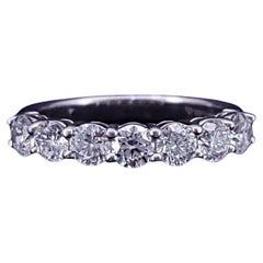 Tiffany & Co. Embrace 7 Stone Diamond Wedding Anniversary Band Size 8