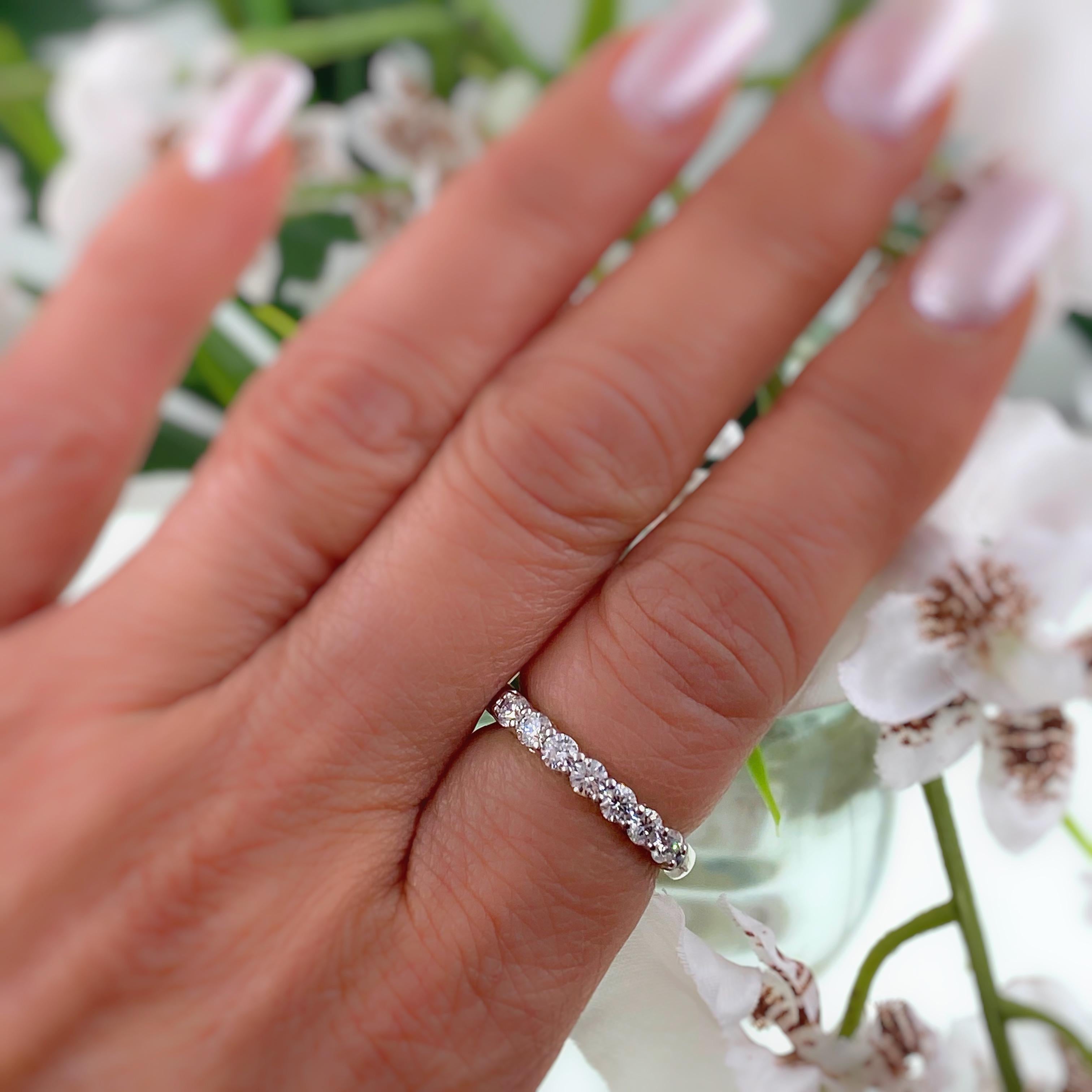 tiffany shared prong eternity band