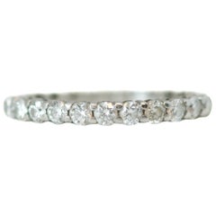 Tiffany & Co. Embrace Diamond and Platinum Eternity Band Ring