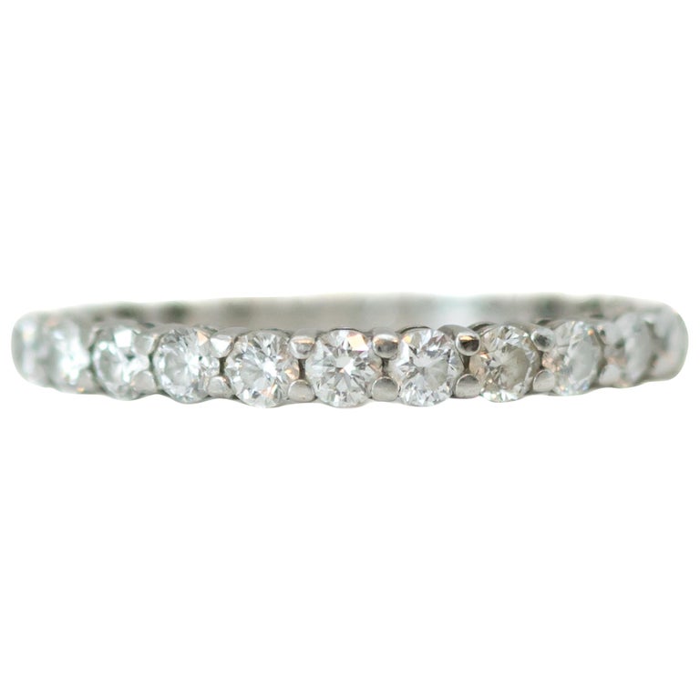 Tiffany and Co. Embrace Diamond and Platinum Eternity Band Ring For Sale at  1stDibs | tiffany eternity band, tiffany embrace eternity band, tiffany  diamond eternity band