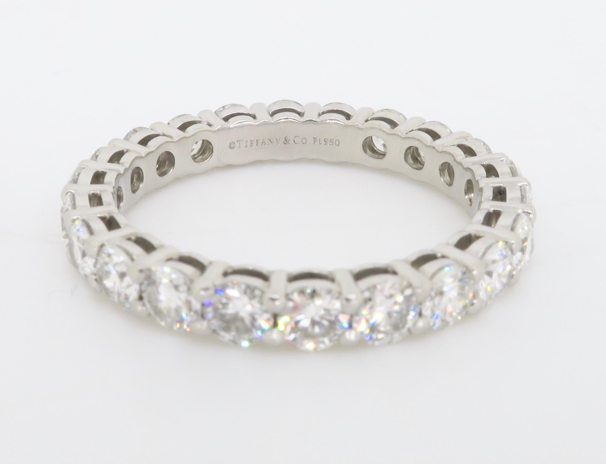Tiffany & Co. Embrace Diamond Eternity Band In New Condition In Webster, NY