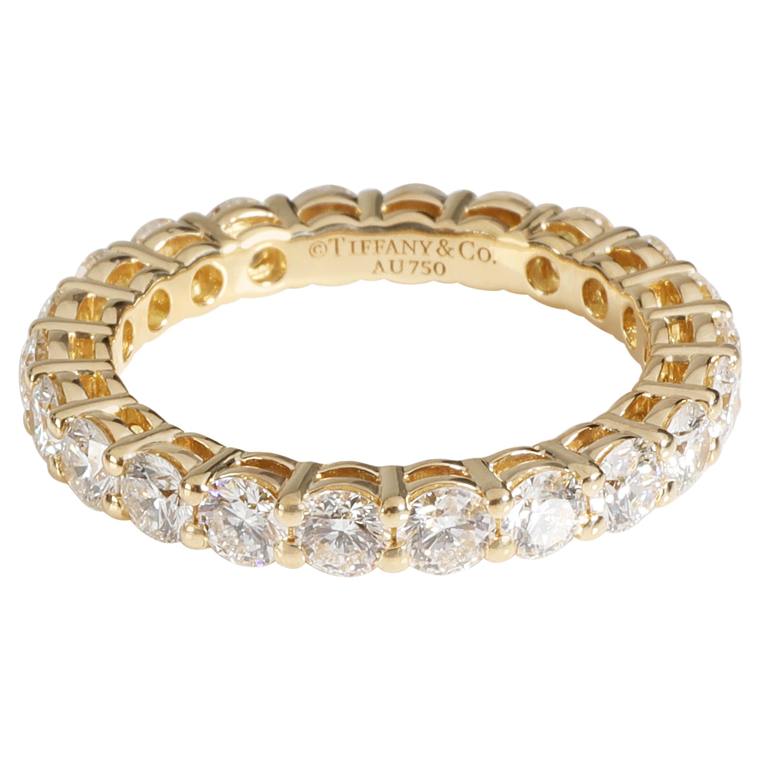 Tiffany & Co. Bracelet d'éternité en or jaune 18 carats avec diamants 1,80 carat poids total