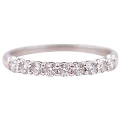 Tiffany & Co Umarmung Diamant Platin Band geteilt-Fassung