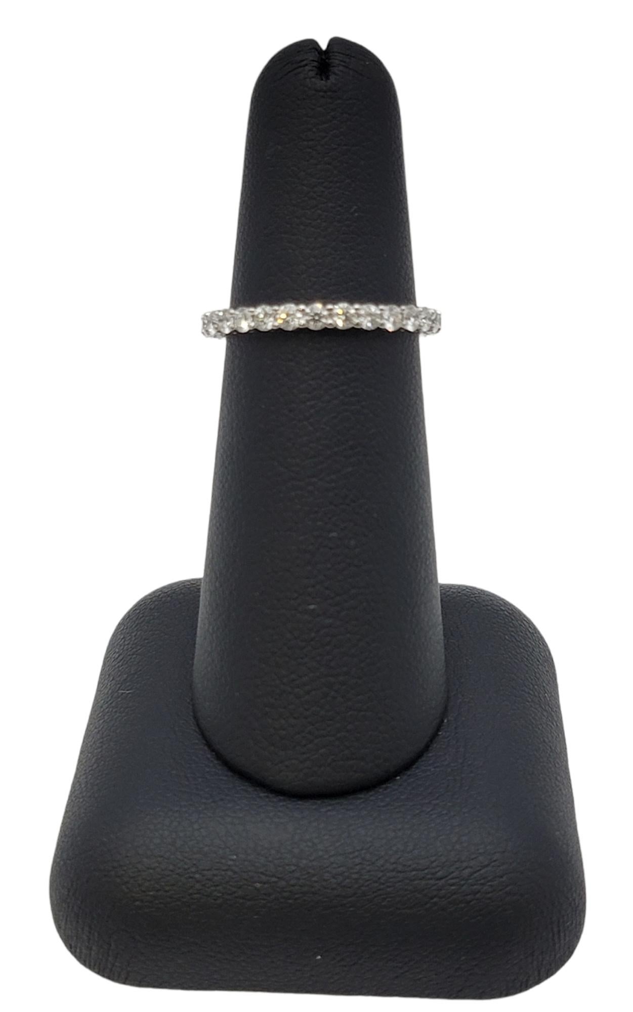 Tiffany & Co. Embrace Full Eternity Diamond Platinum Band Ring .85 Carat Total 2