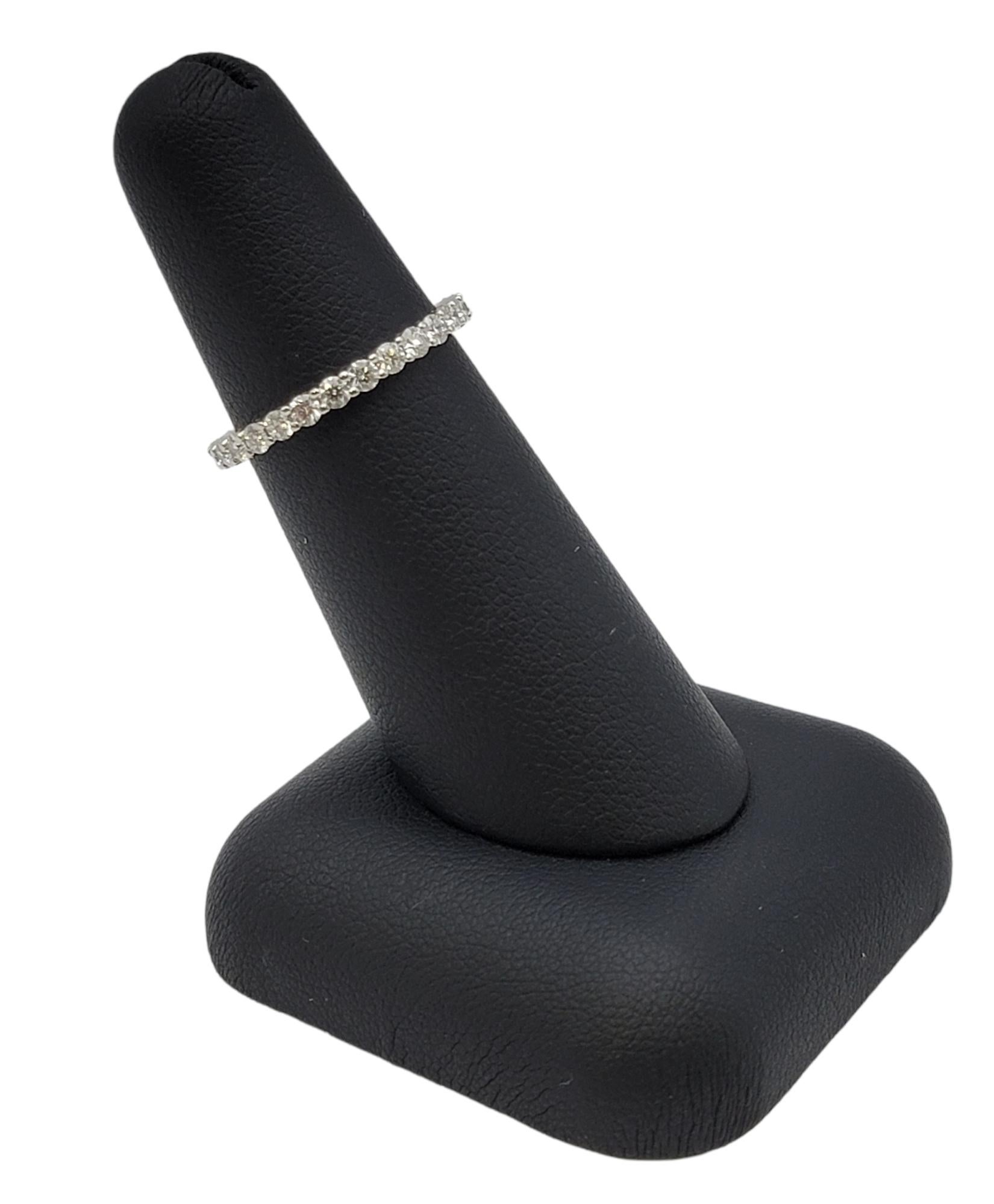 Tiffany & Co. Embrace Full Eternity Diamant Platin Band Ring 0,85 Karat insgesamt 6