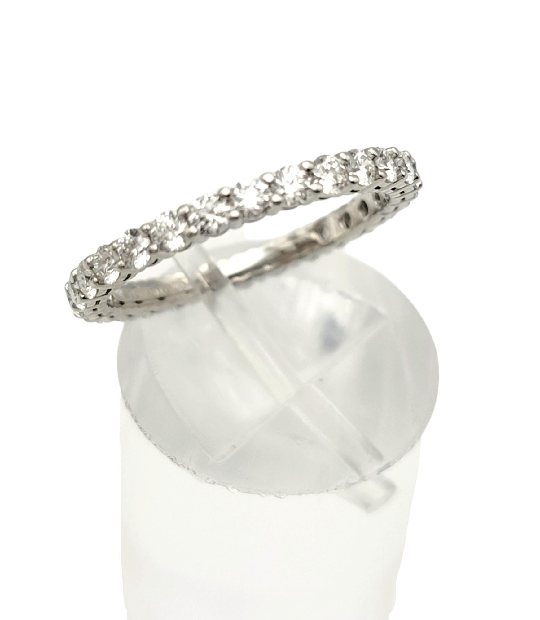 Tiffany & Co. Embrace Full Eternity Diamant Platin Band Ring 0,85 Karat insgesamt 1
