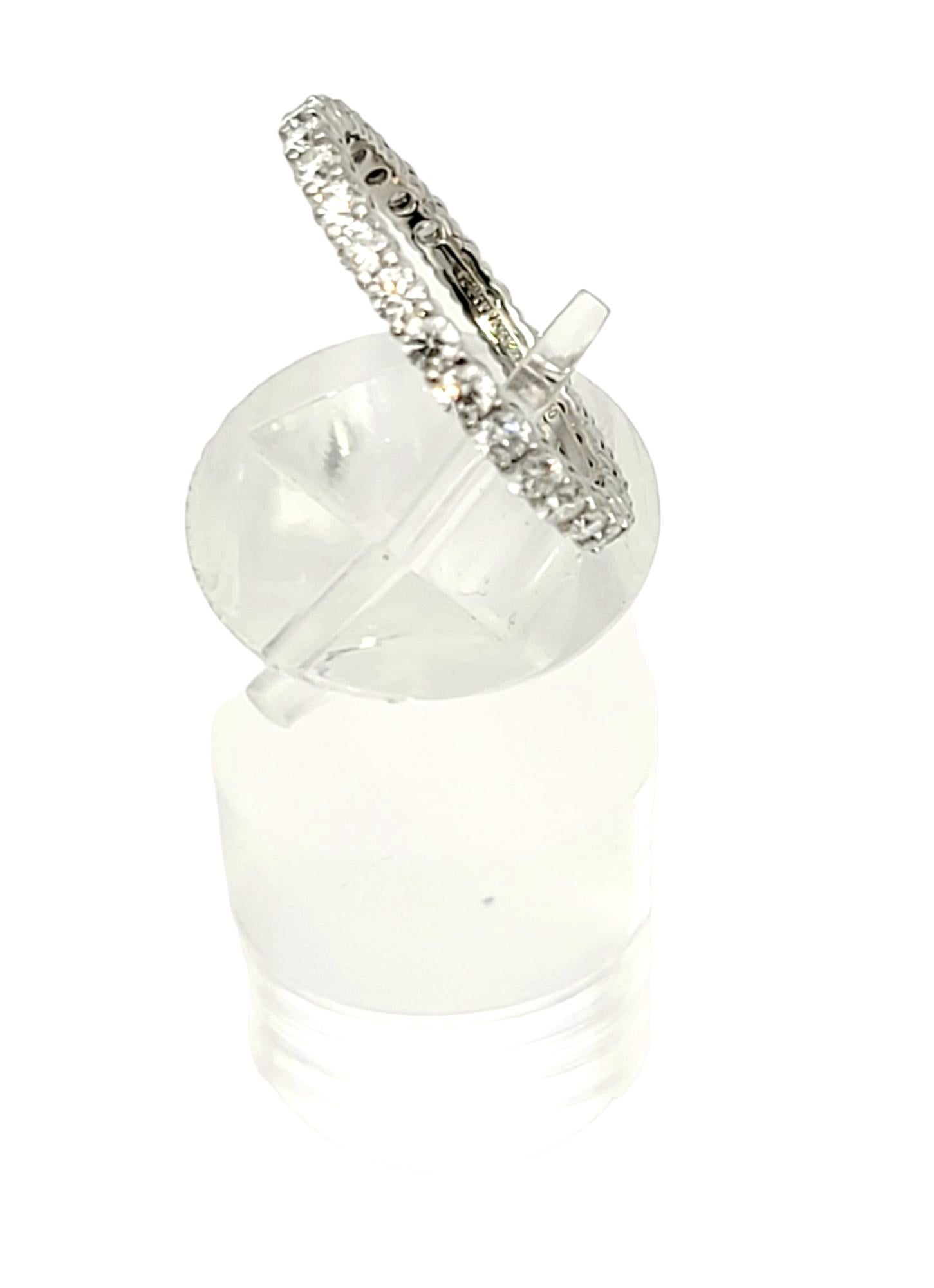 Tiffany & Co. Embrace Full Eternity Diamant Platin Band Ring 0,85 Karat insgesamt 2