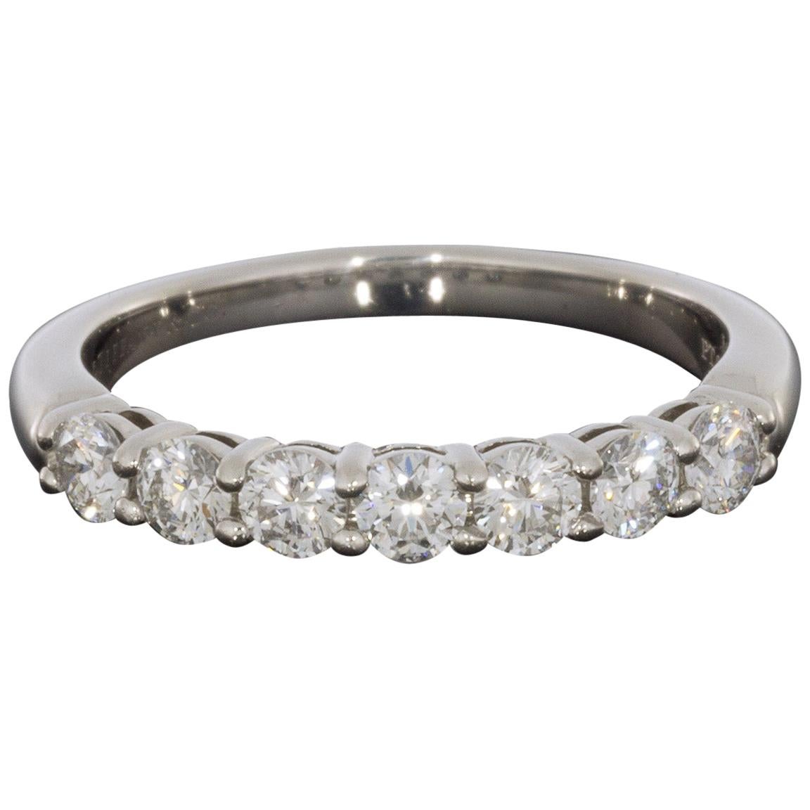 Tiffany & Co. Embrace Platinum 0.57 Carat Round Diamond Wedding Band