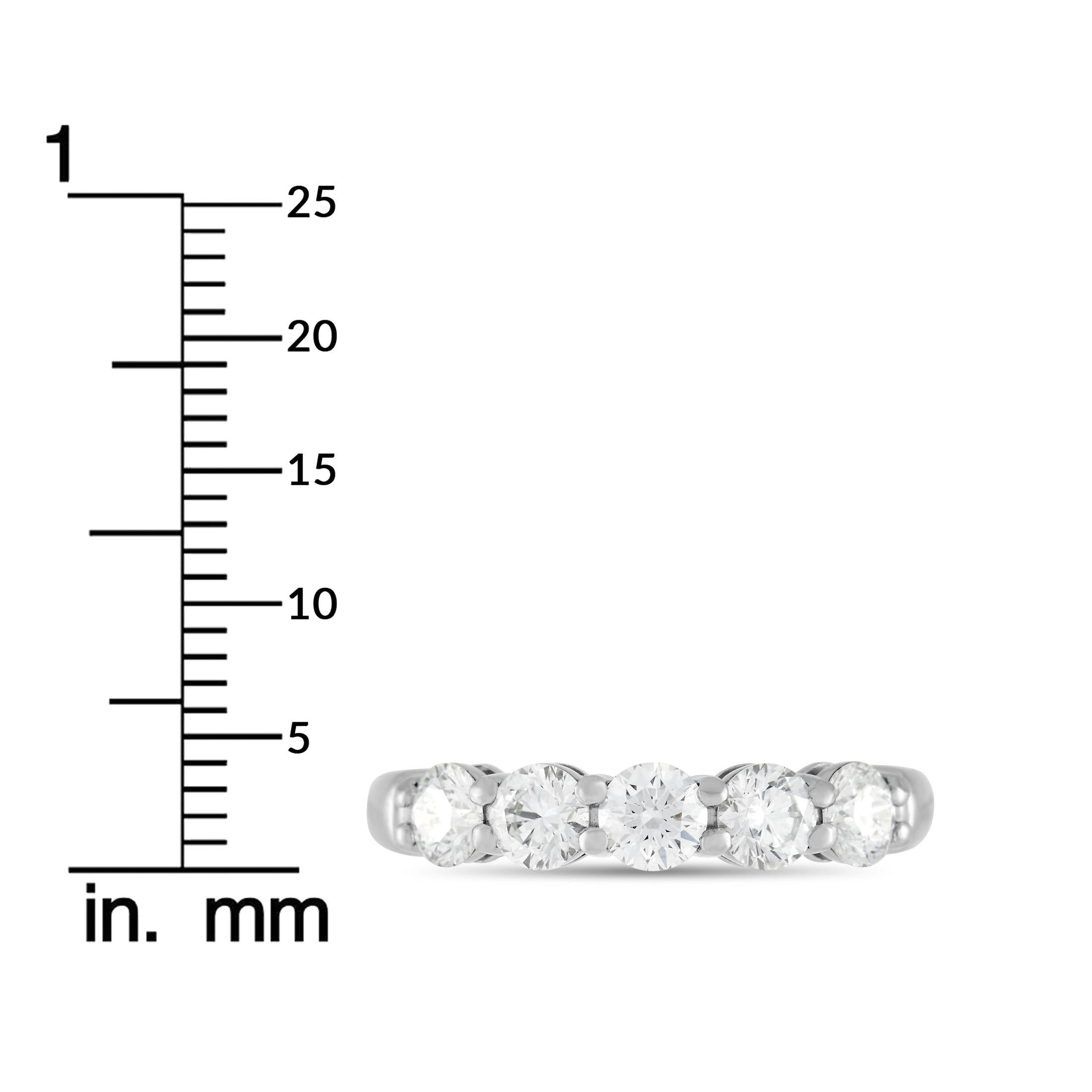 Tiffany & Co. Embrace Platinum 1.00 Ct Diamond Wedding Band Ring 1