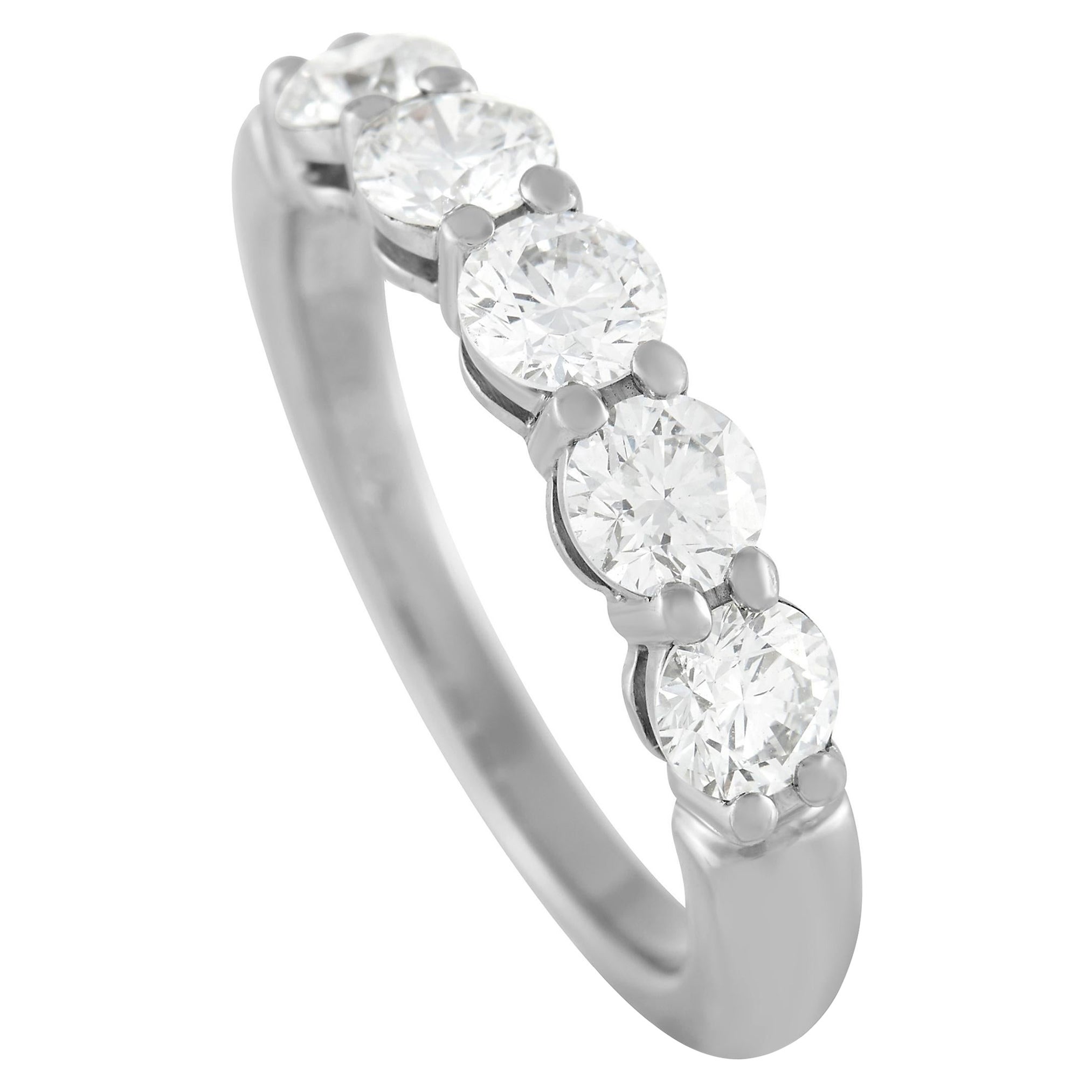 Tiffany & Co. Embrace Platinum 1.00 Ct Diamond Wedding Band Ring