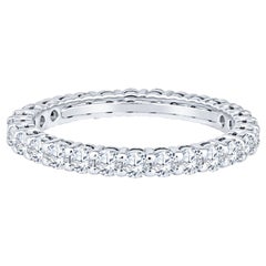 Tiffany & Co. Embrace Platinum Band Ring, .85ctw Round Diamonds