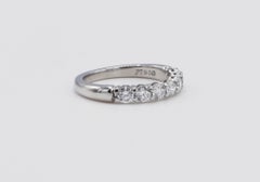 Tiffany & Co. Embrace Platinum Diamond 7-Stone .57 Carat Wedding Band Ring