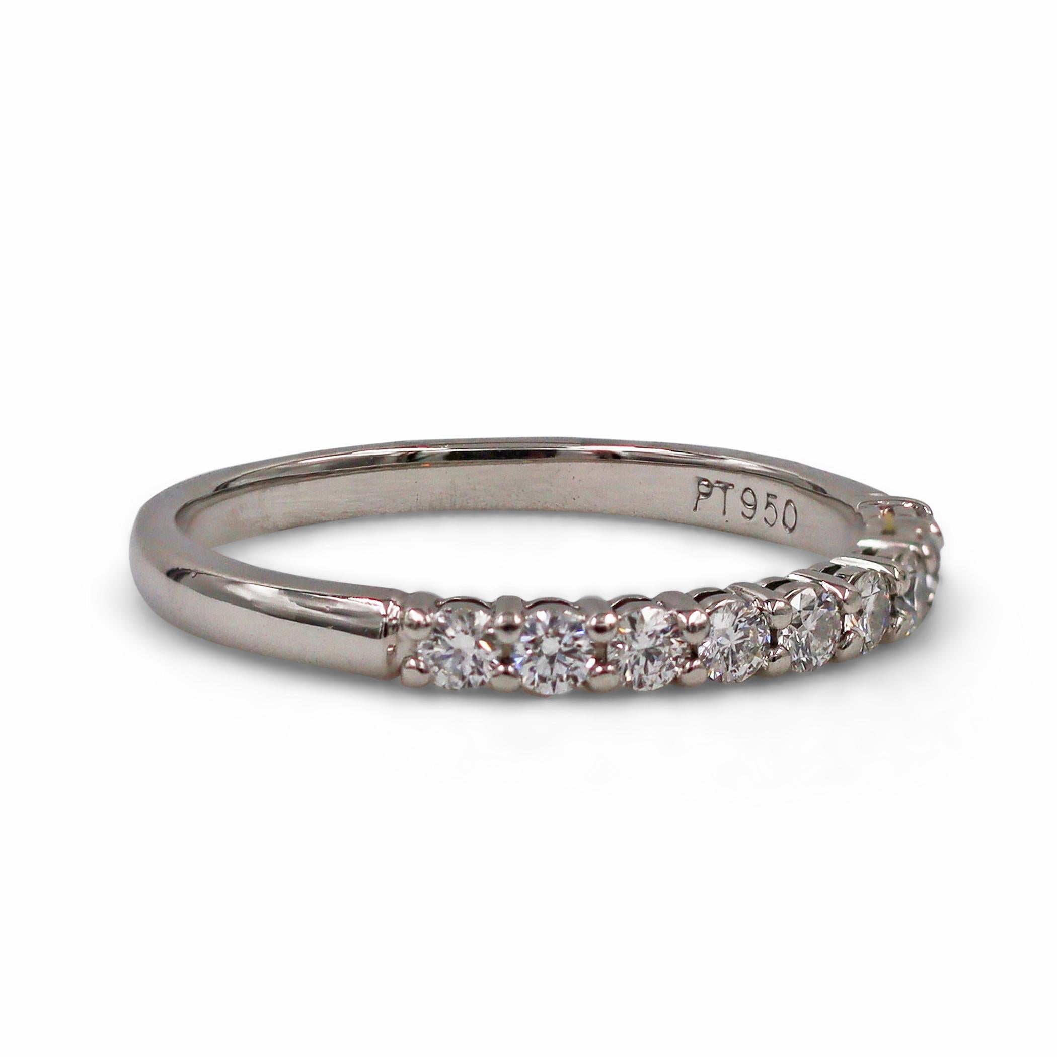 Brilliant Cut Tiffany & Co. Embrace Platinum Diamond Band