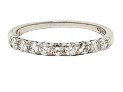 Tiffany & Co. Embrace Semi-Eternity 9 Round Diamond Band Ring in Platinum