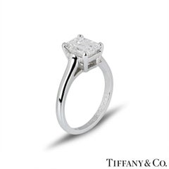 Tiffany & Co. Emerald Cut Diamond Engagement Ring 1.59ct E/VS1 GIA Certified