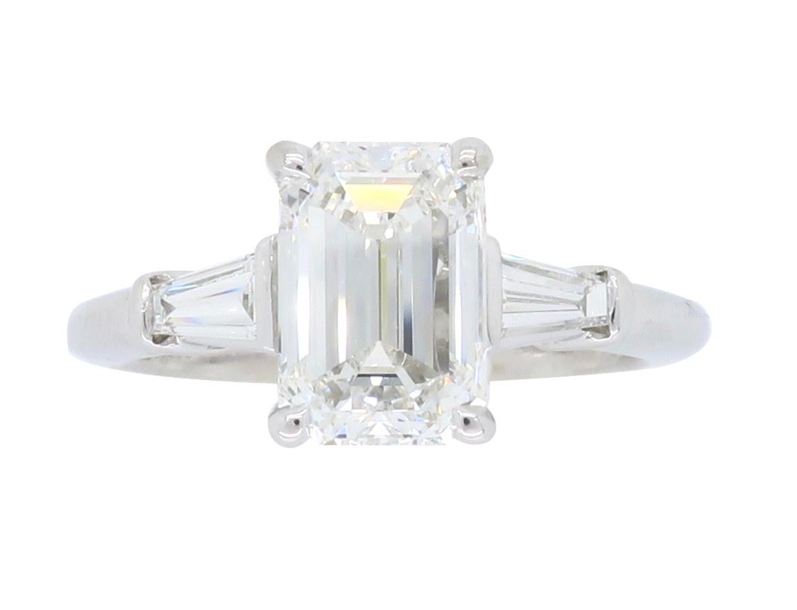 Tiffany & Co. Emerald Cut Diamond Engagement Ring 2