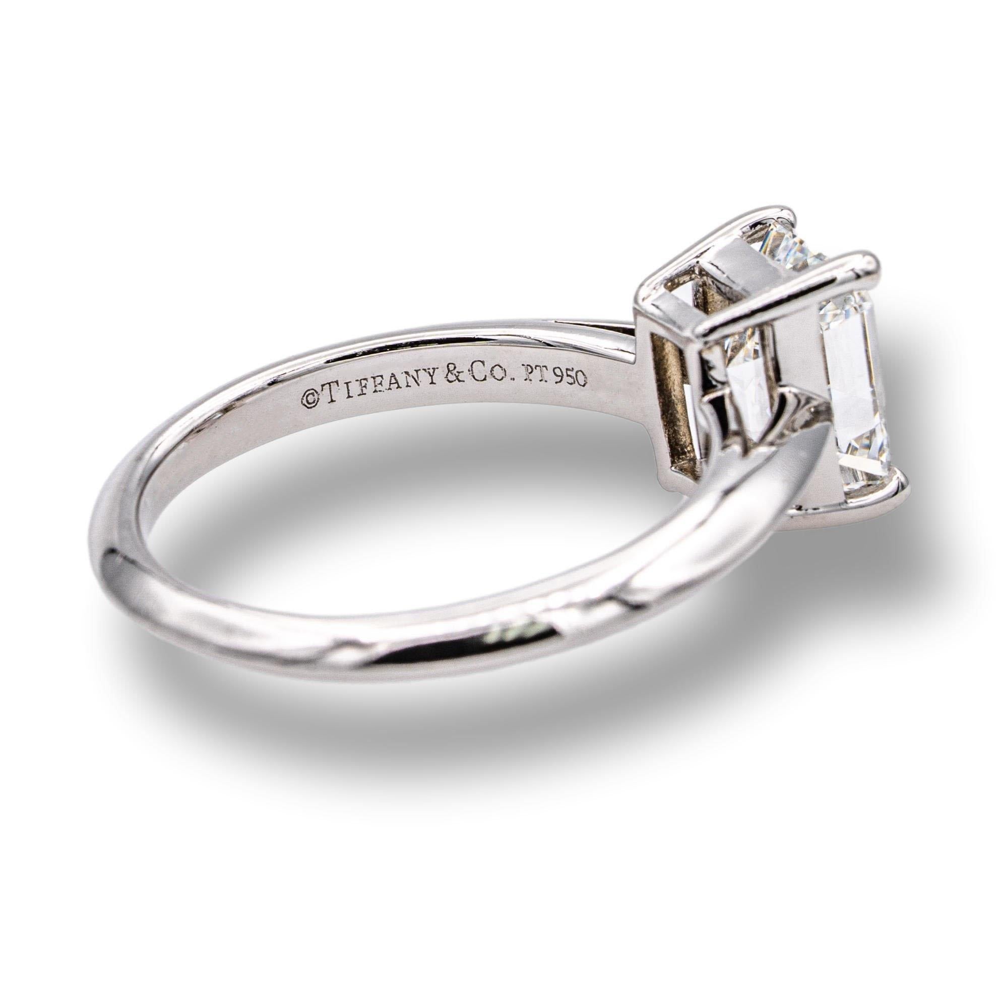 tiffany emerald cut engagement ring
