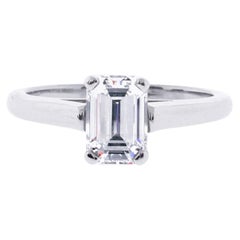 Tiffany & Co. Emerald Cut Diamond Solitaire Engagement Ring