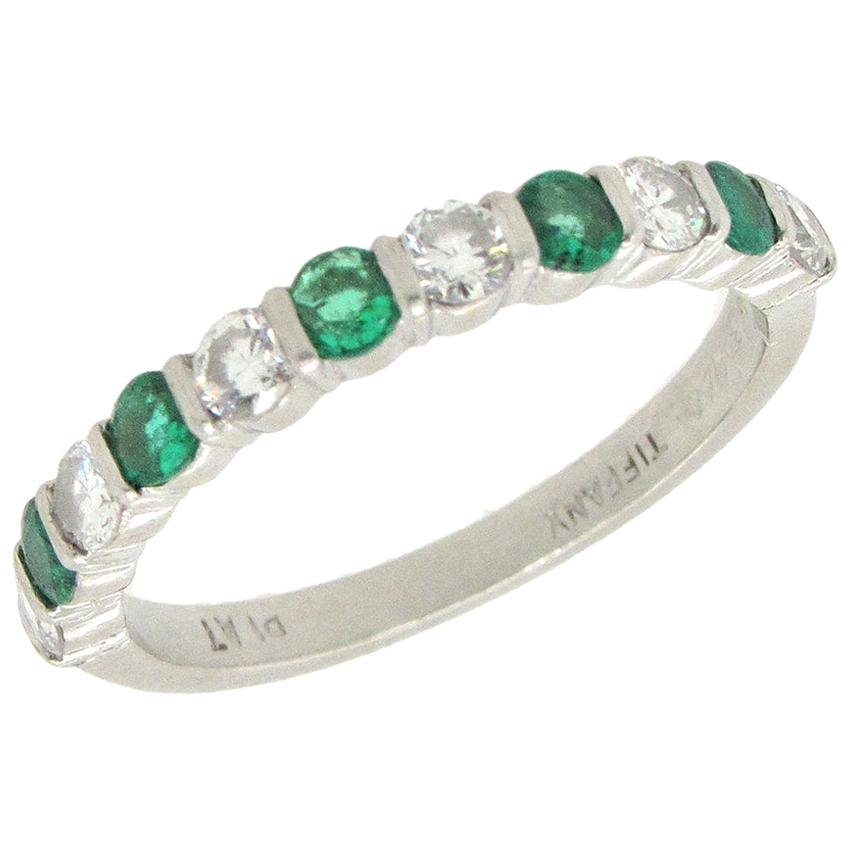 Tiffany & Co. Emerald Diamond Band