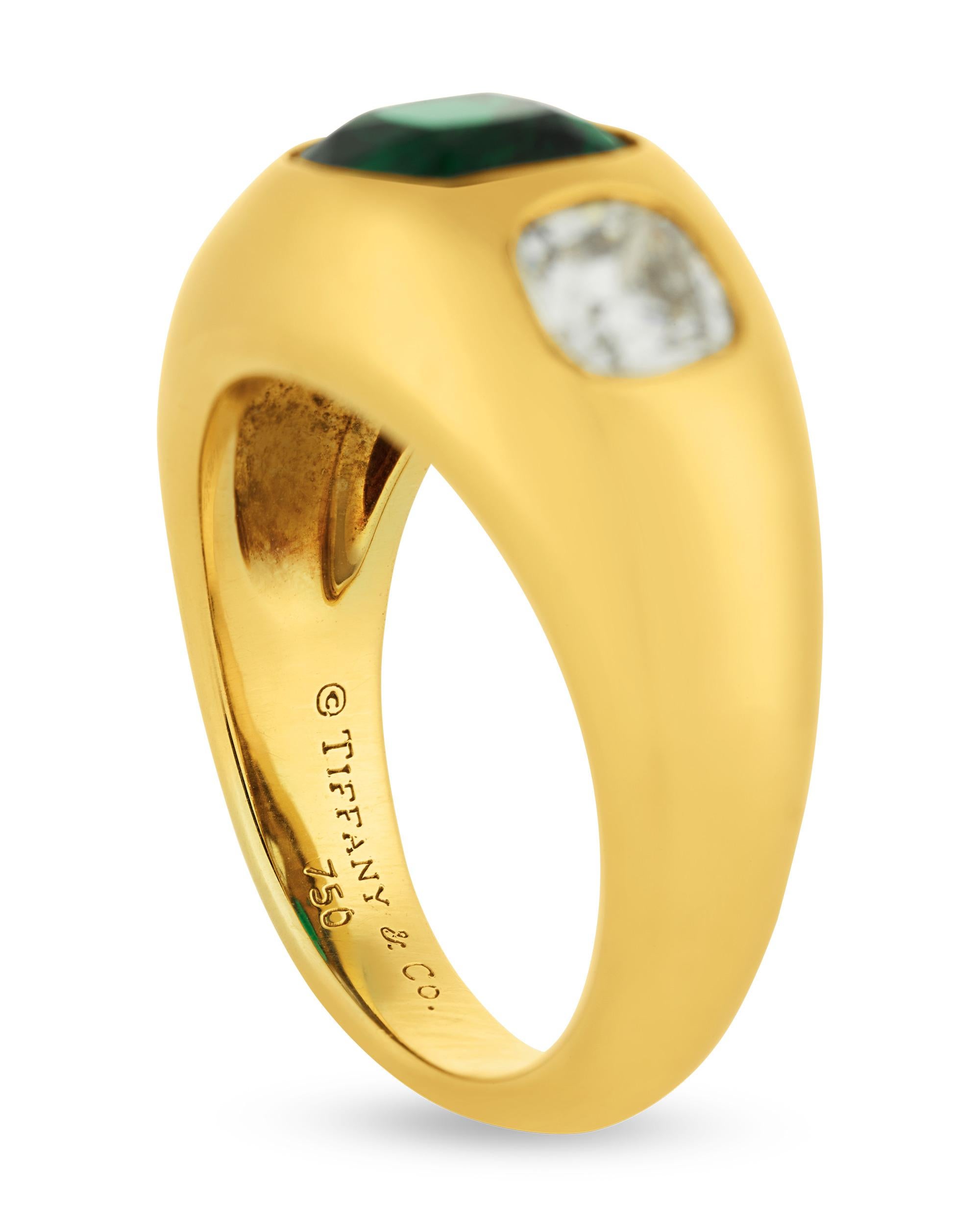 Modern Tiffany & Co. Emerald Ring, 1.90 Carats
