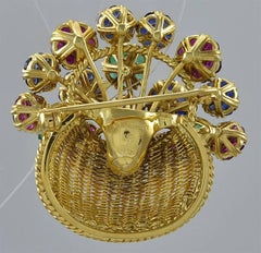 Tiffany & Co. En Tremblant Gemset Gold Flower Basket