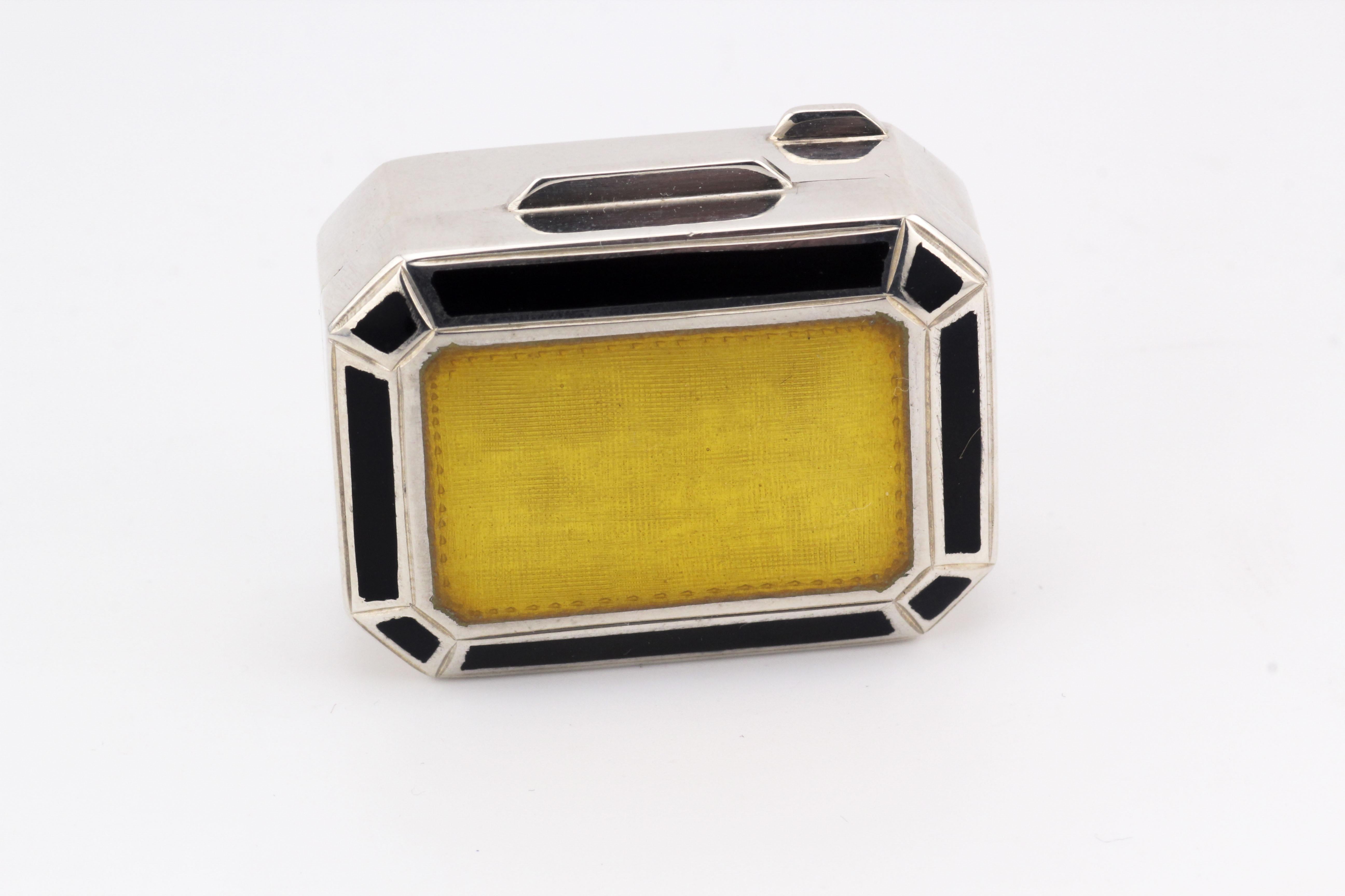 Tiffany & Co. Enamel 925 Sterling Silver Pill Box Case 1
