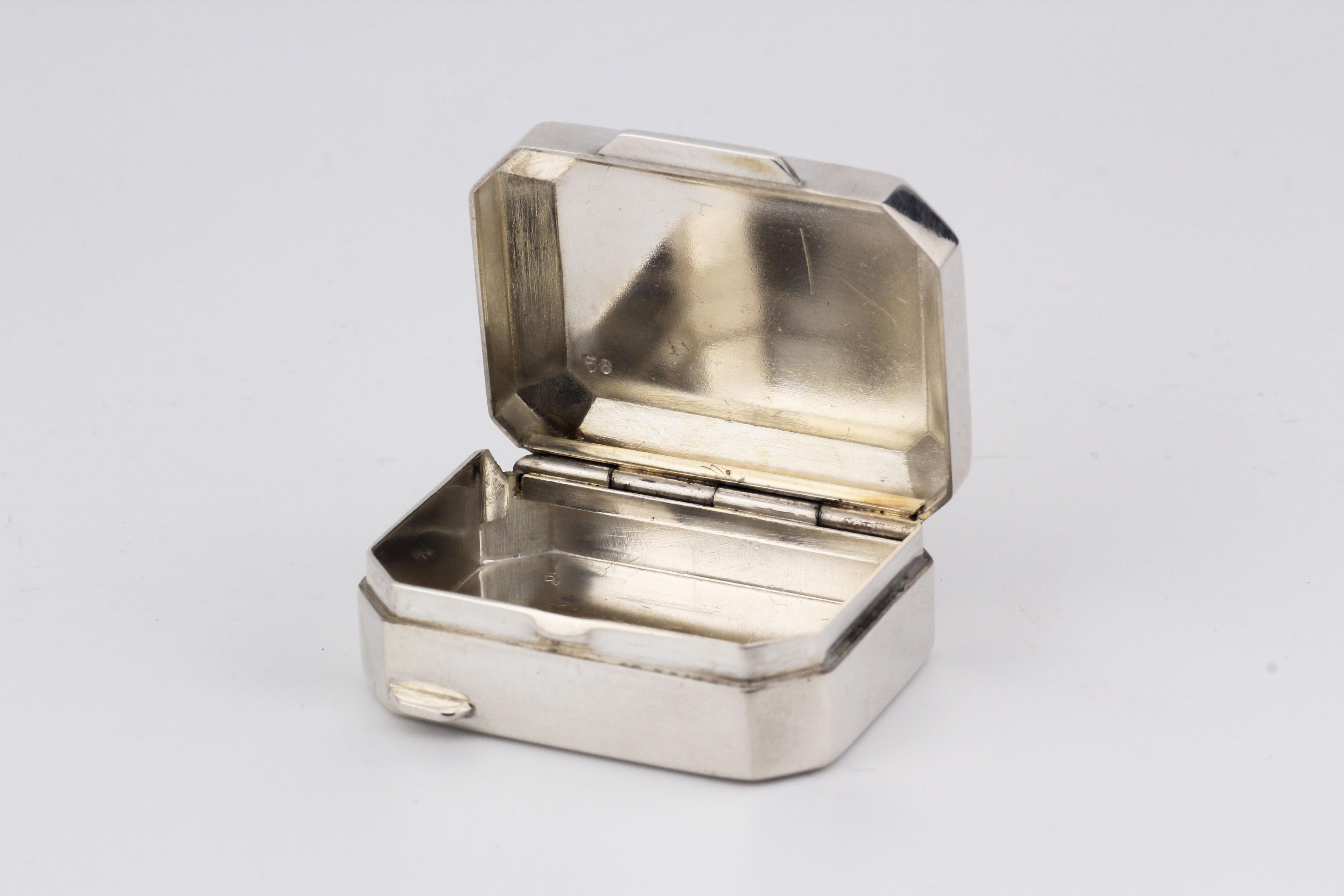 Tiffany & Co. Enamel 925 Sterling Silver Pill Box Case 4