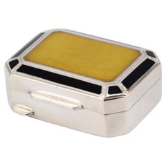 Tiffany & Co. Enamel 925 Sterling Silver Pill Box Case