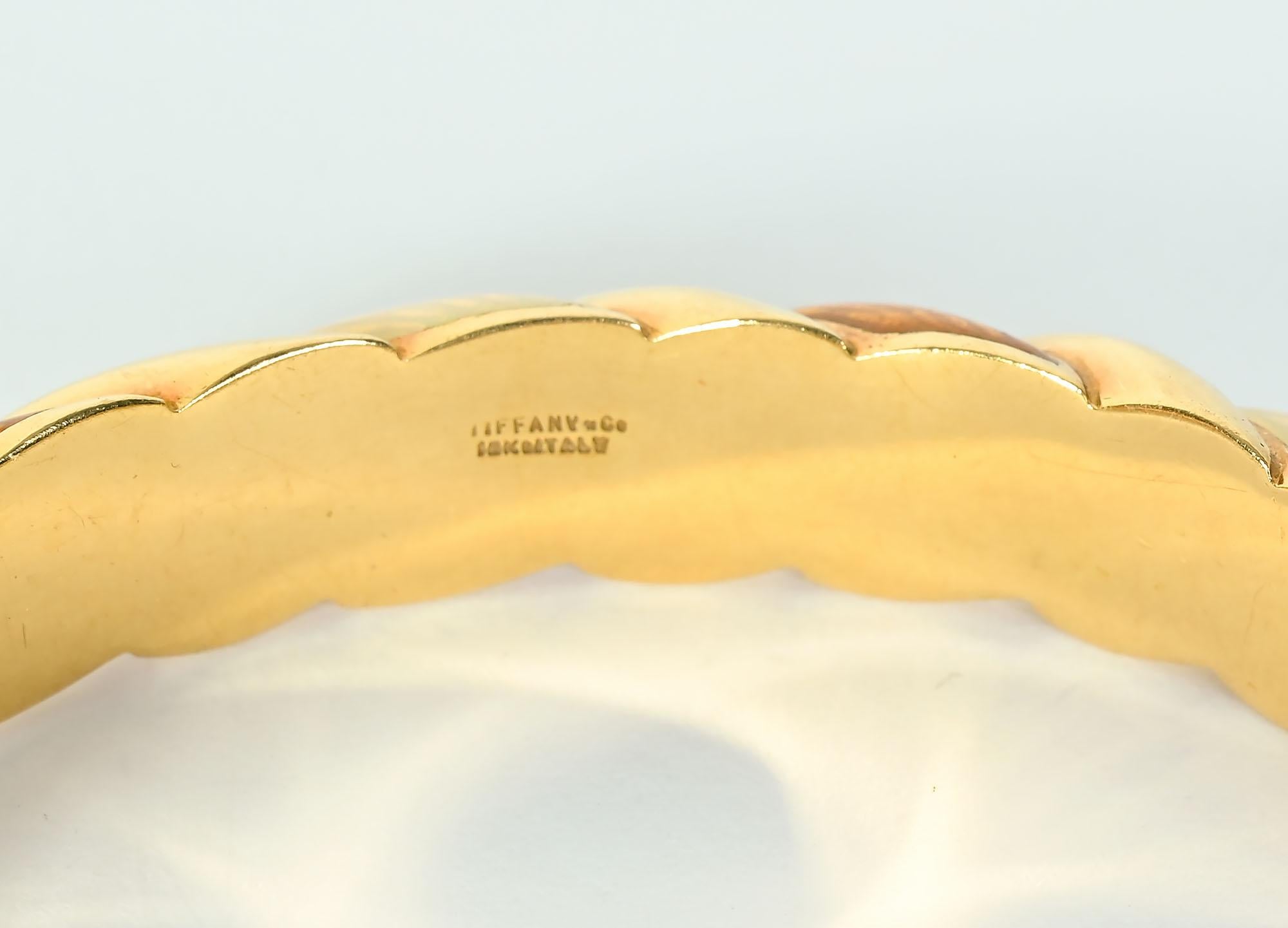Tiffany & Co. Enamel Bangle Bracelet For Sale 1