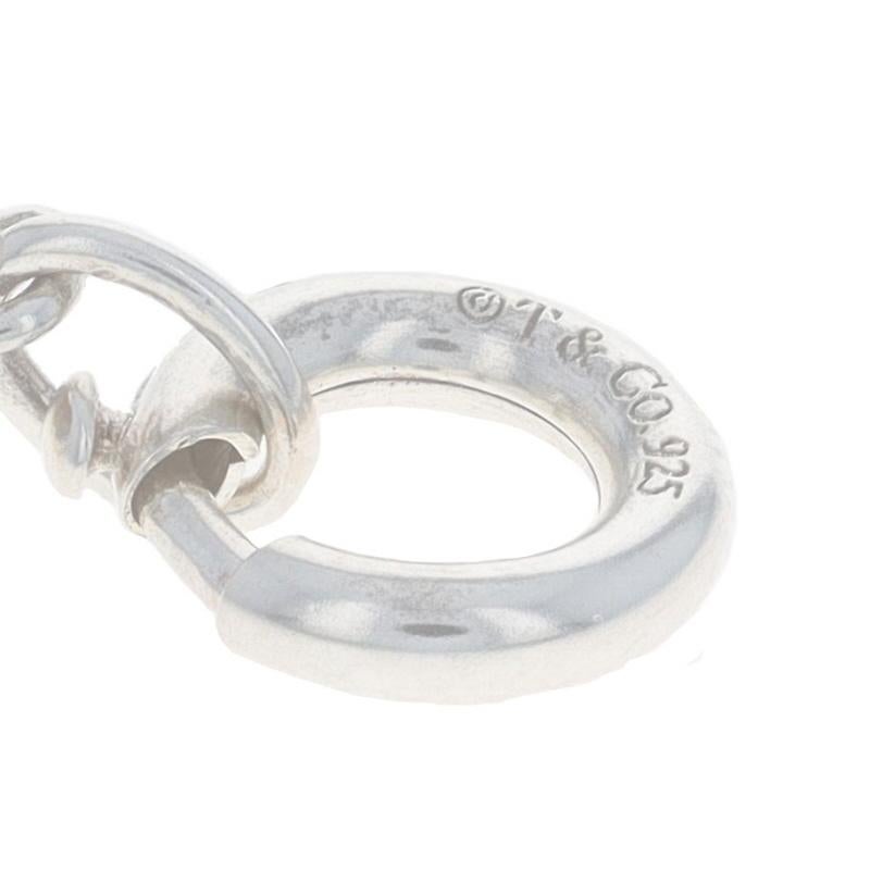 Tiffany & Co. Emaille-Schneeflockenanhänger-Anhänger - Sterlingsilber 925 Winterfeier 1