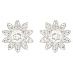 Tiffany & Co. 'Enchant' 0.70ct Diamond Flower Earrings