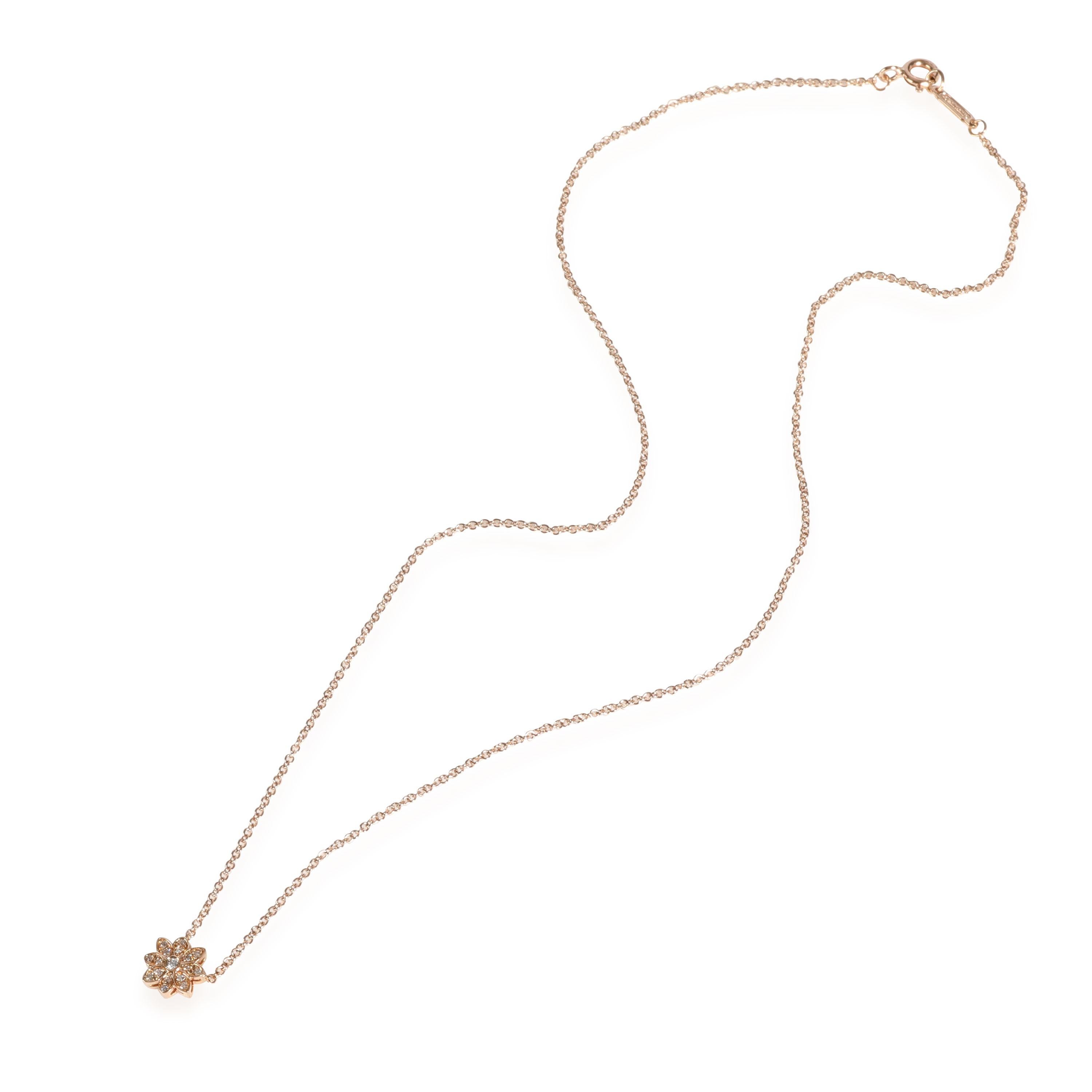 Tiffany & Co. Enchant Flower Necklace with Diamonds in 18K Rose Gold 0.10 CTW

PRIMARY DETAILS
SKU: 109950
Listing Title: Tiffany & Co. Enchant Flower Necklace with Diamonds in 18K Rose Gold 0.10 CTW
Condition Description: Retails for 2200 USD. In