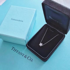 Tiffany & Co. Enchant Garden Rose-Cut Diamond Flower Pendant Necklace Platinum