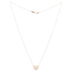 Tiffany & Co. Collana Enchant Heart Station in metallo Rubedo Mini