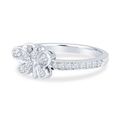 Tiffany & Co. Enchant Round Diamond Butterfly Ring in Platinum 0.21 Carat